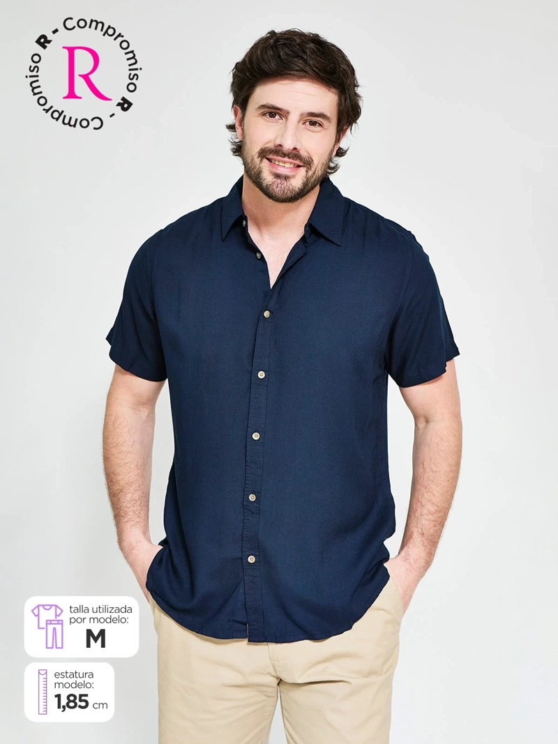 CAMISA HOMBRE KENNETH STEVENS MANGA CORTA - 1
