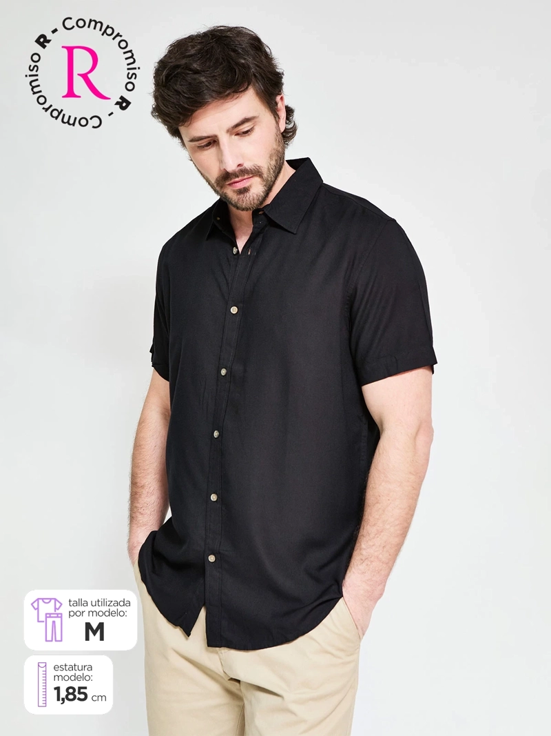 CAMISA HOMBRE KENNETH STEVENS MANGA CORTA - 1