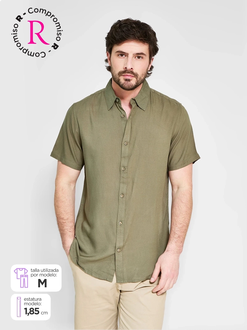 CAMISA HOMBRE KENNETH STEVENS MANGA CORTA