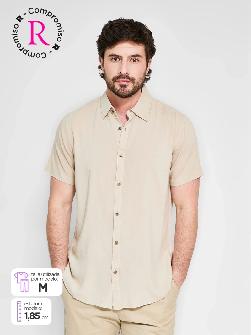 CAMISA HOMBRE KENNETH STEVENS MANGA CORTA