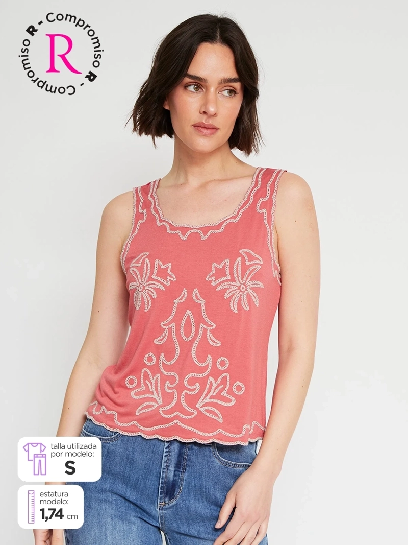 POLERA MUJER TATIENNE SIN MANGAS - 1
