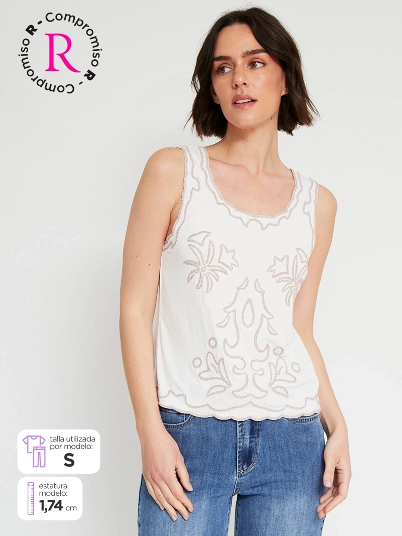 POLERA MUJER TATIENNE SIN MANGAS