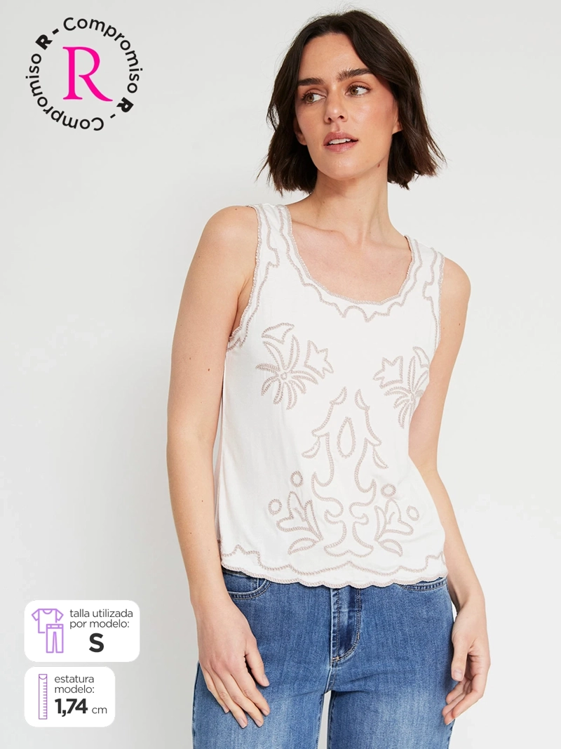 POLERA MUJER TATIENNE SIN MANGAS