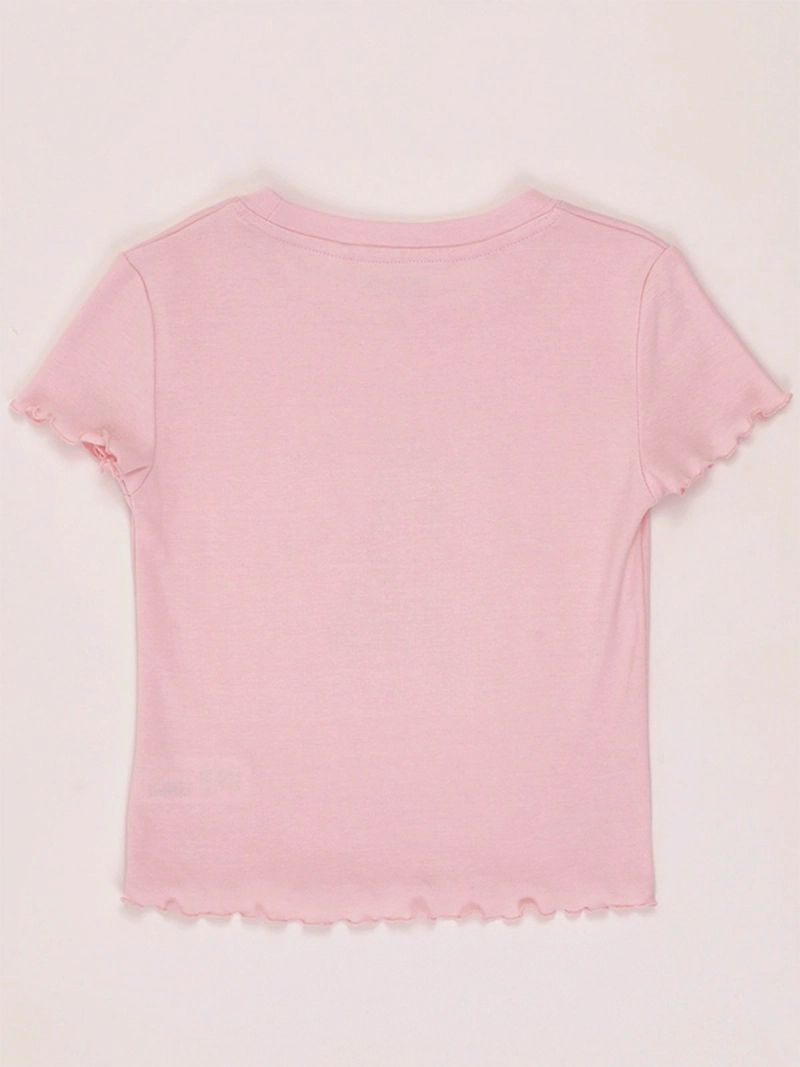 POLERA NIÑA INDEX TEEN ALGODÓN MANGA CORTA RIB ESTAMPADA - 2