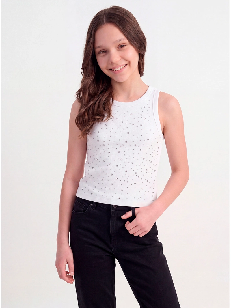 POLERA NIÑA INDEX TEEN ALGODÓN SIN MANGAS