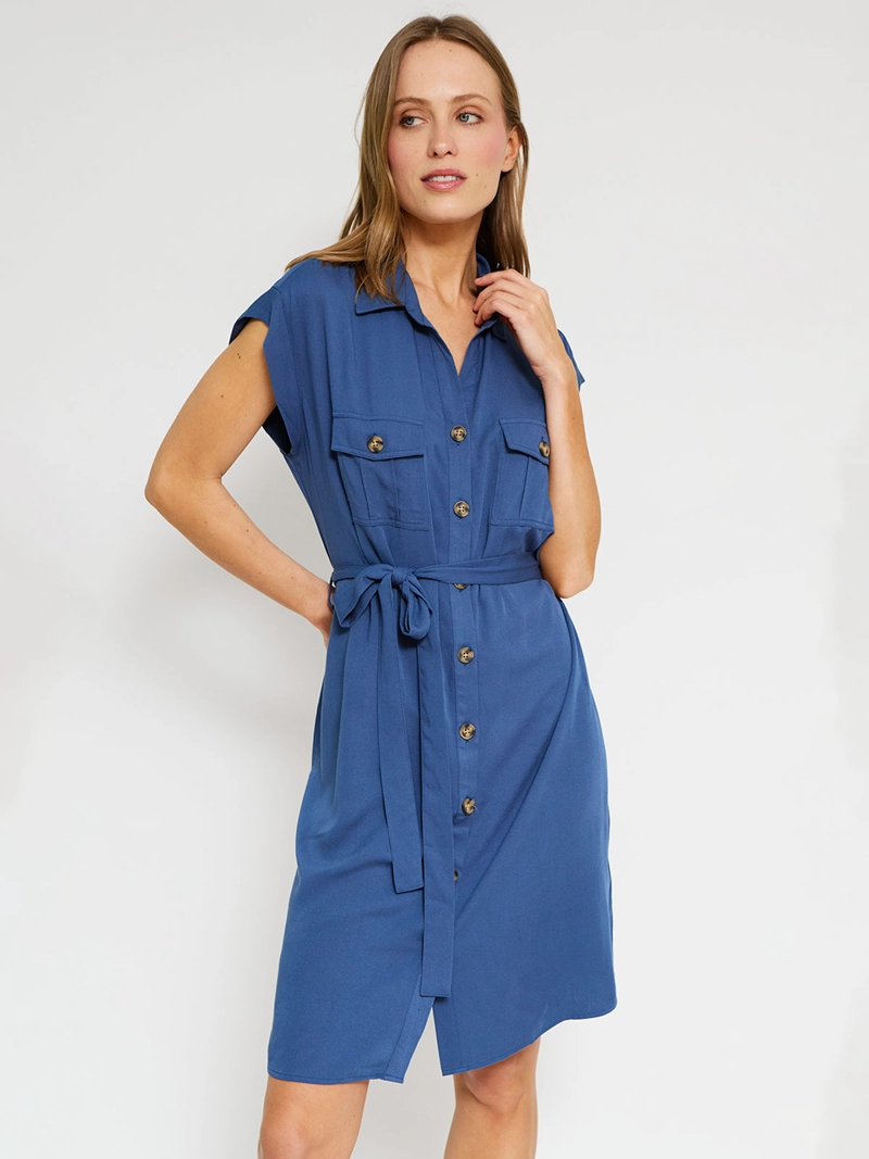 VESTIDO MUJER AZIZ CORTO CAMISERO - 2