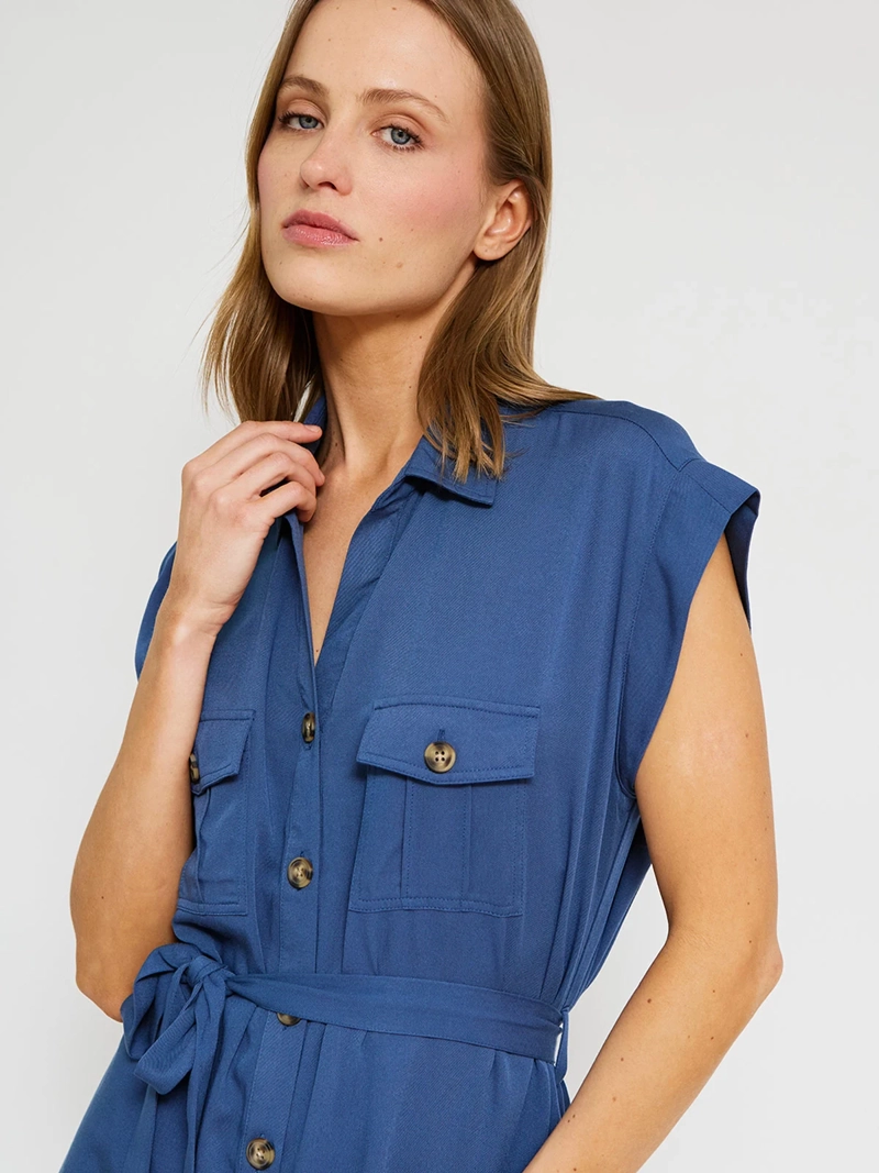 VESTIDO MUJER AZIZ CORTO CAMISERO - 4