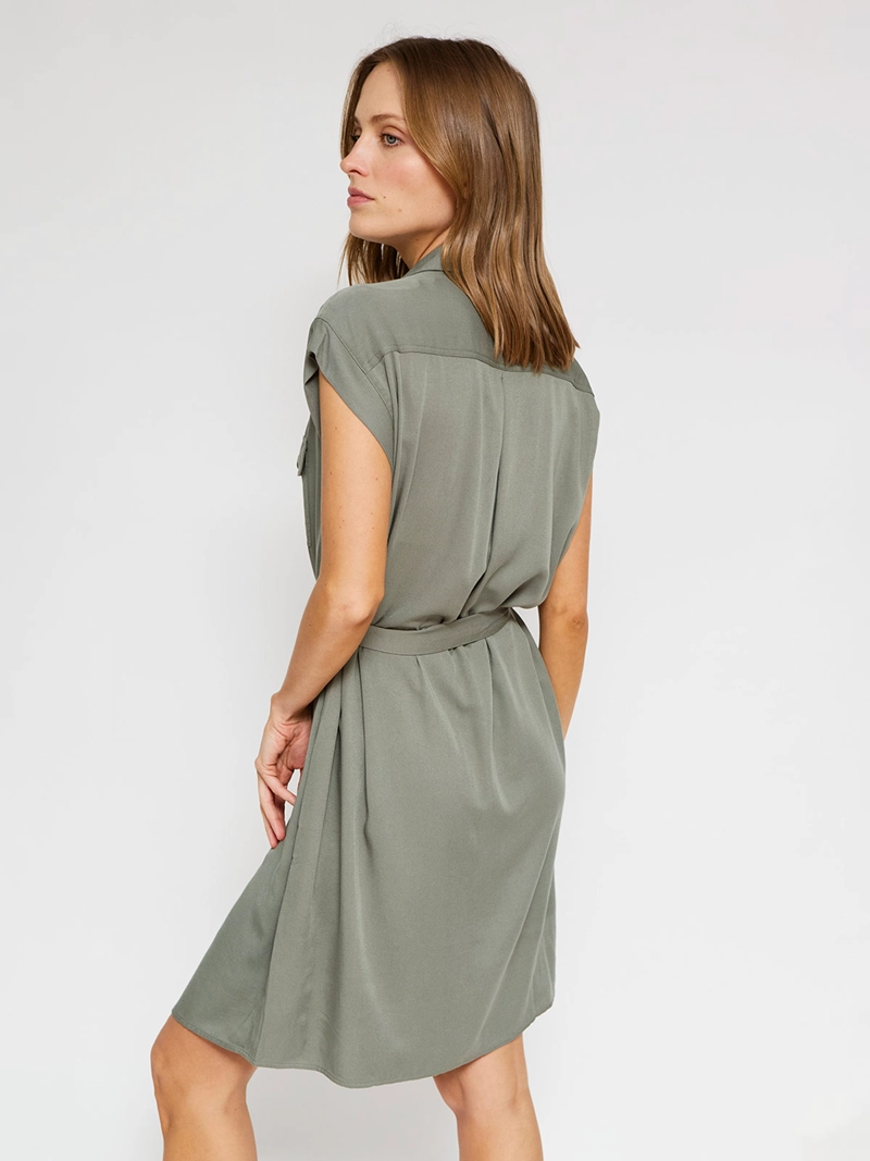 VESTIDO MUJER AZIZ CORTO CAMISERO - 3