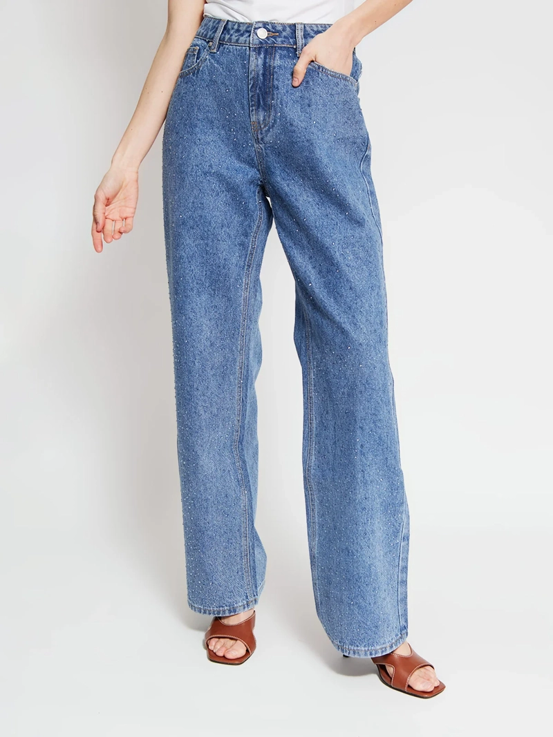 JEANS MUJER MARQUIS ALGODÓN RECTO BRILLOS - 2