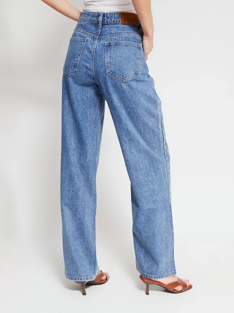 JEANS MUJER MARQUIS ALGODÓN RECTO BRILLOS - 3
