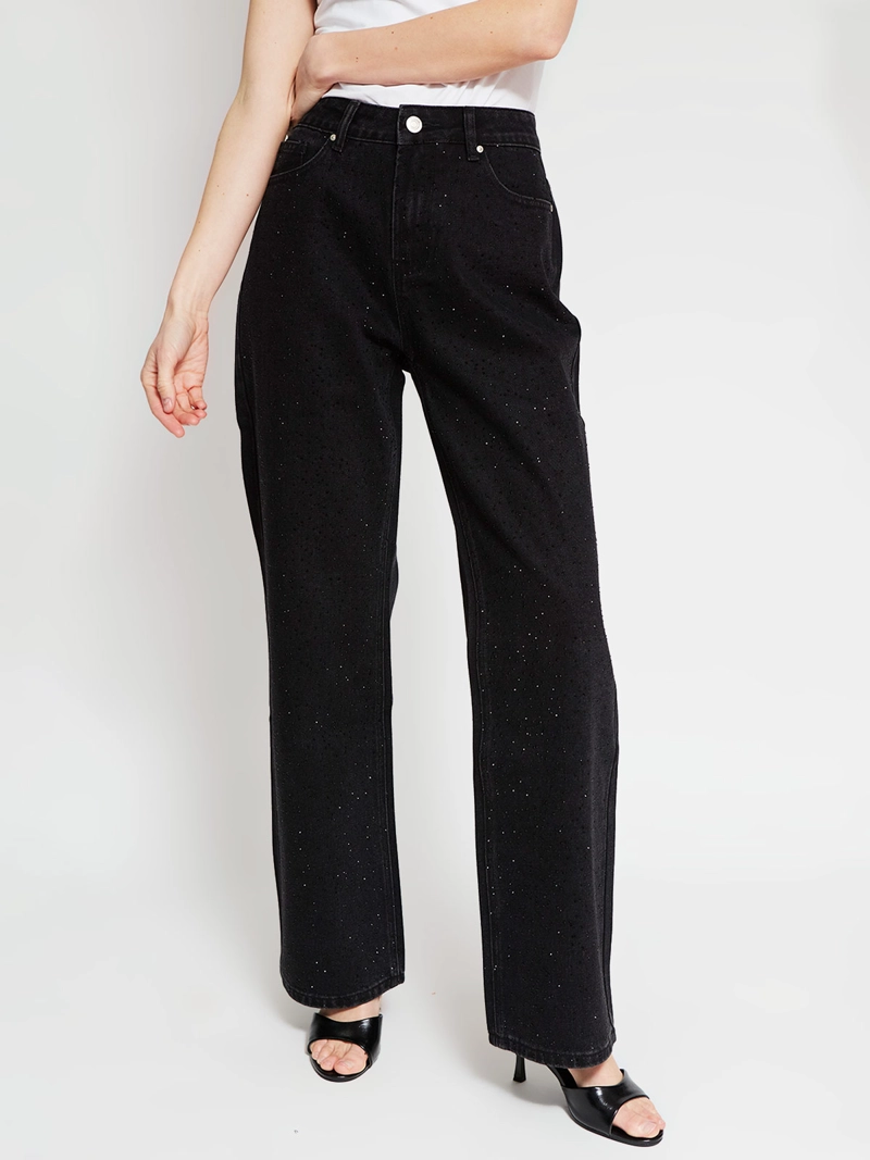 JEANS MUJER MARQUIS ALGODÓN RECTO BRILLOS - 2
