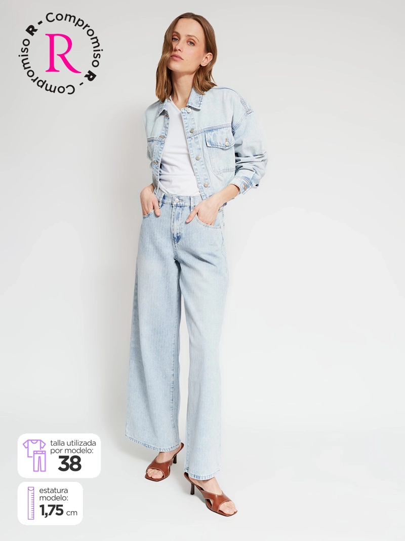 JEANS MUJER MARQUIS ALGODÓN RAYAS - 1