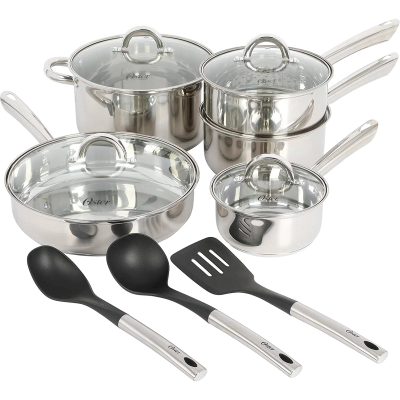 BATERÍA DE COCINA OSTER SANGERFIELD ACERO ANTIAHDERENTE 12 PZS - 2