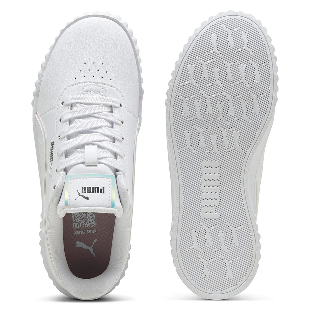 ZAPATILLAS NIÑA PUMA CASUALES BLANCO CARINA 3.0 HOLO 2.0 JR - 4