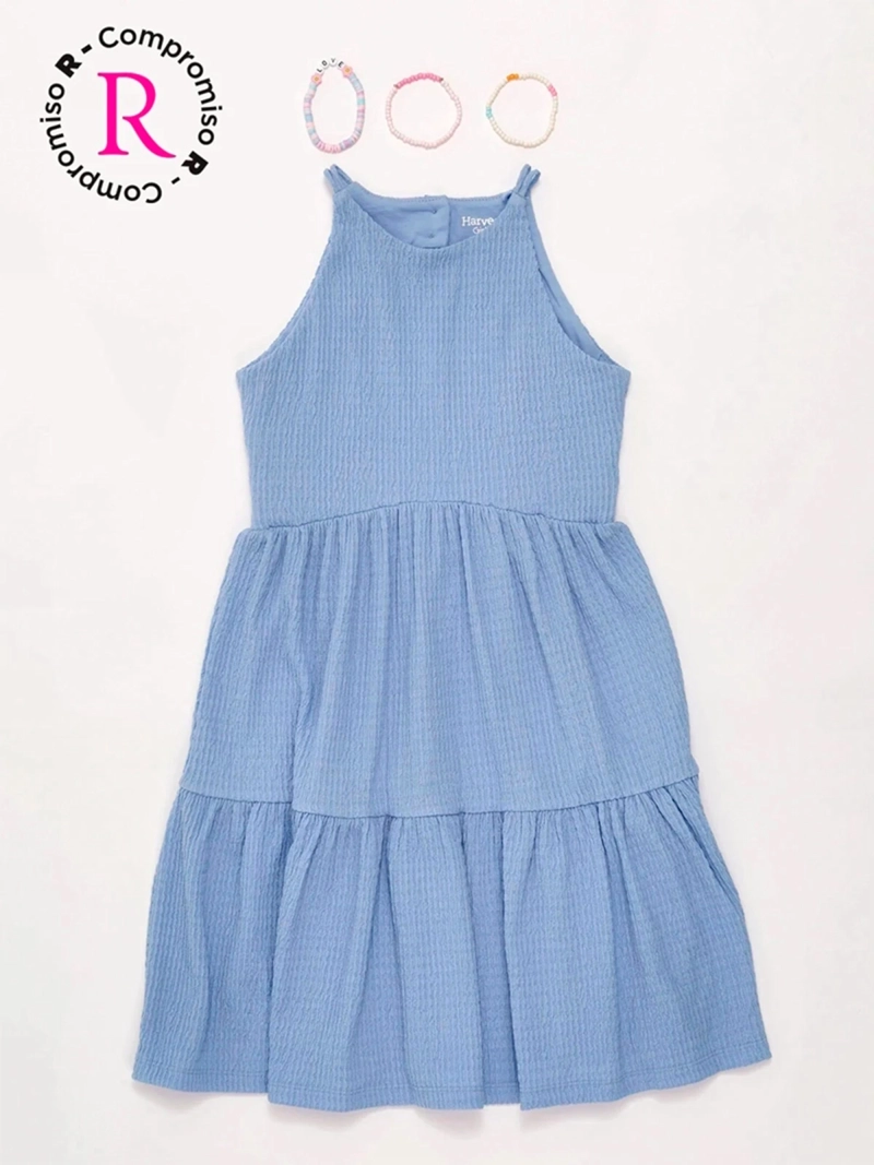 VESTIDO NIÑA HARVEST CORTO + PULSERAS