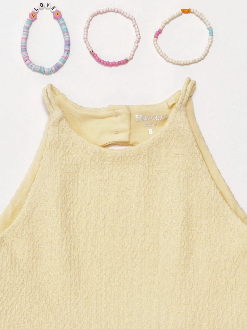 VESTIDO NIÑA HARVEST CORTO + PULSERAS - 3