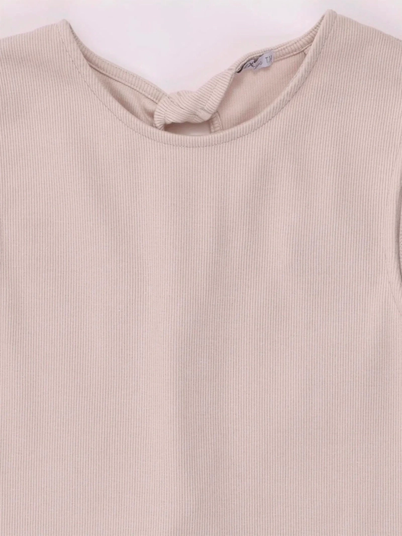POLERA NIÑA INDEX TEEN SIN MANGAS NUDOS ESPALDA CON CHOKER - 5