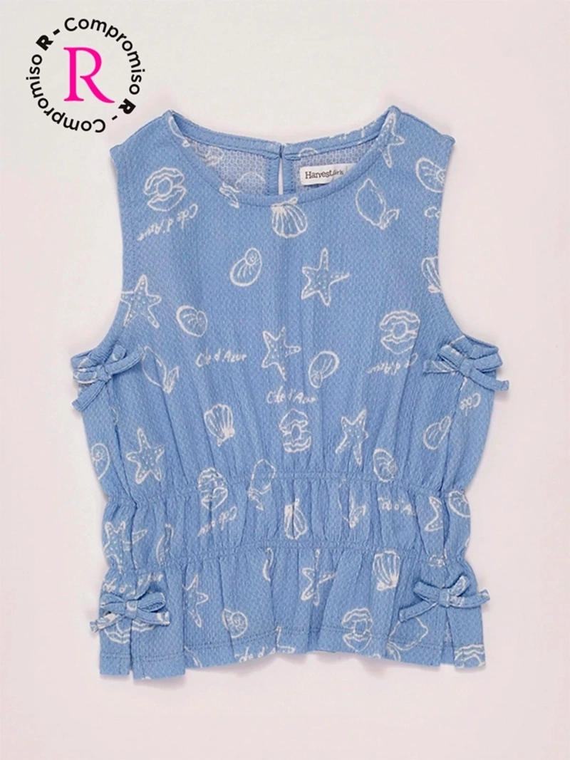 BLUSA NIÑA HARVEST SIN MANGAS LAZOS - 3