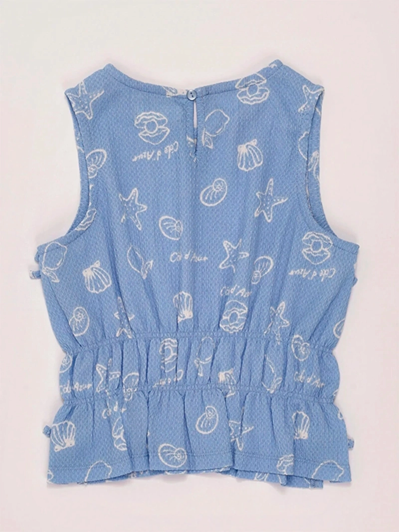 BLUSA NIÑA HARVEST SIN MANGAS LAZOS - 4
