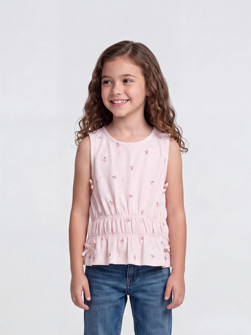 BLUSA NIÑA HARVEST SIN MANGAS LAZOS
