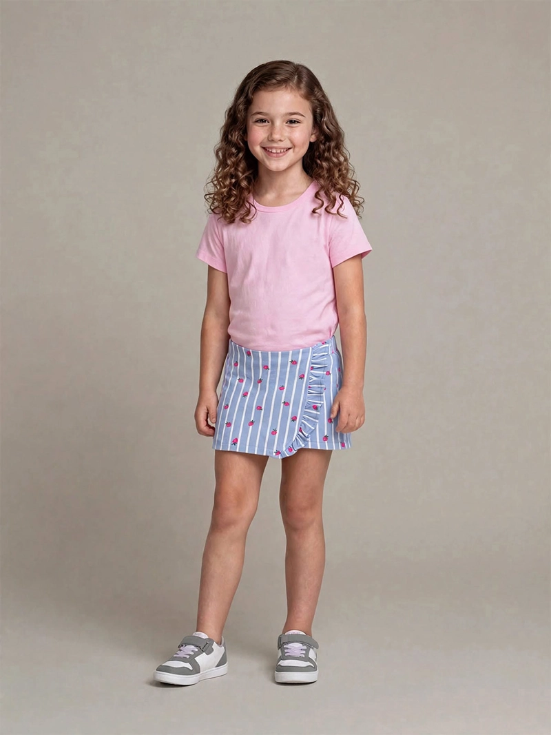 FALDA SHORT NIÑA HARVEST ALGODÓN