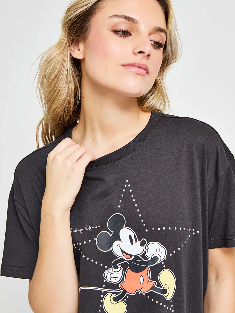 POLERA MUJER INDEX ALGODÓN MANGA CORTA MICKEY - 3