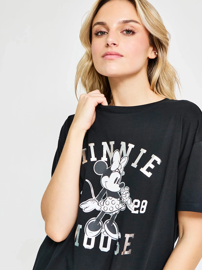 POLERA MUJER INDEX ALGODÓN MANGA CORTA MINNIE - 3