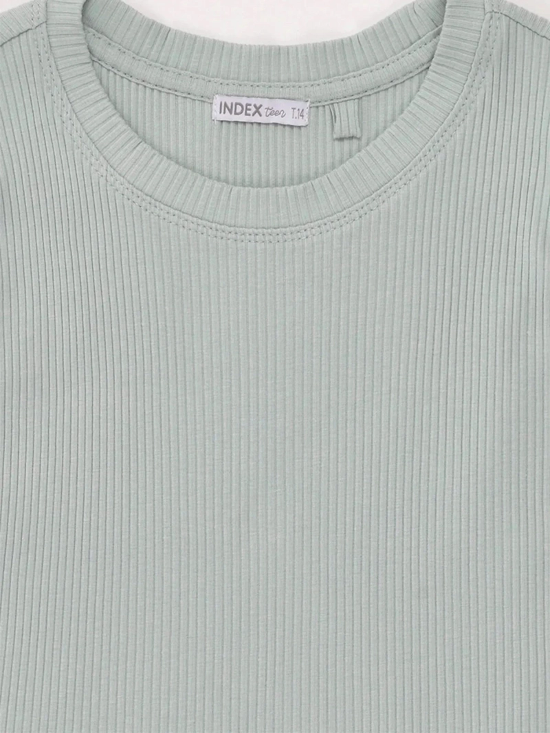 POLERA NIÑA INDEX TEEN ALGODÓN SIN MANGAS PRETINA CRUZADA - 5