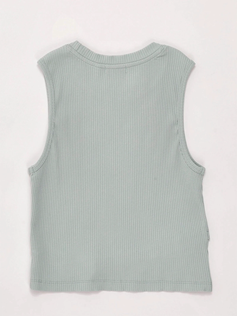 POLERA NIÑA INDEX TEEN ALGODÓN SIN MANGAS PRETINA CRUZADA - 4