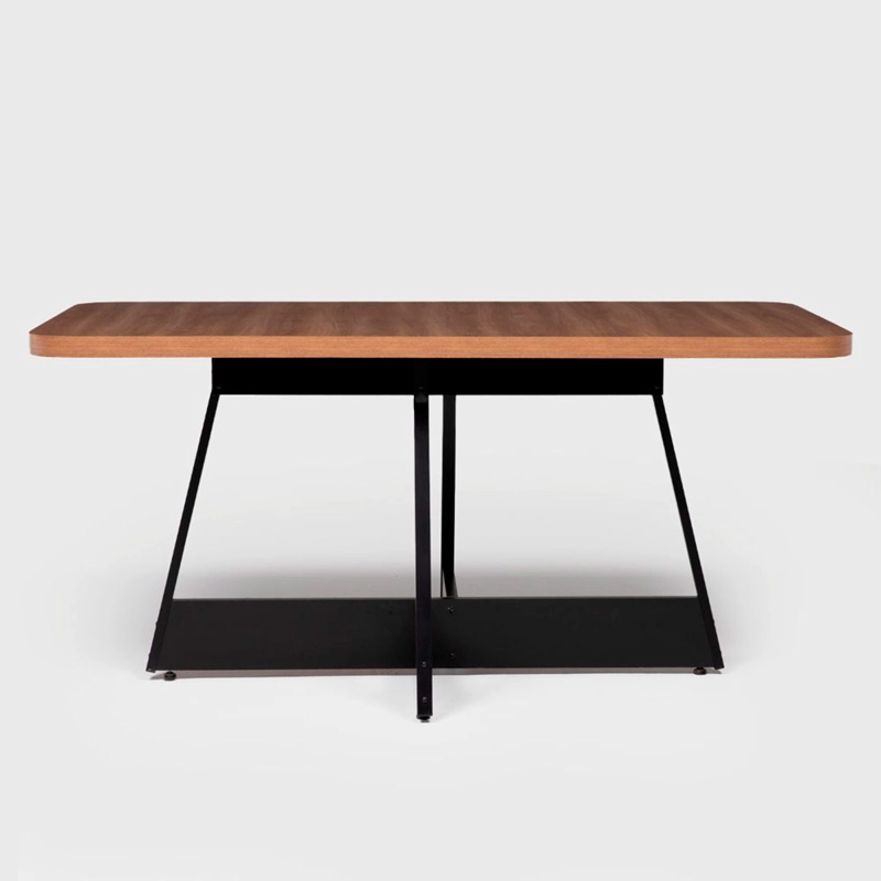 MESA COMEDOR ROCA RIO CANELA/NEGRO - 3
