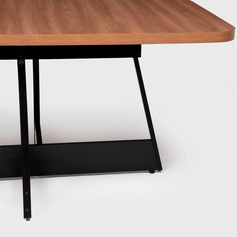 MESA COMEDOR ROCA RIO CANELA/NEGRO - 4