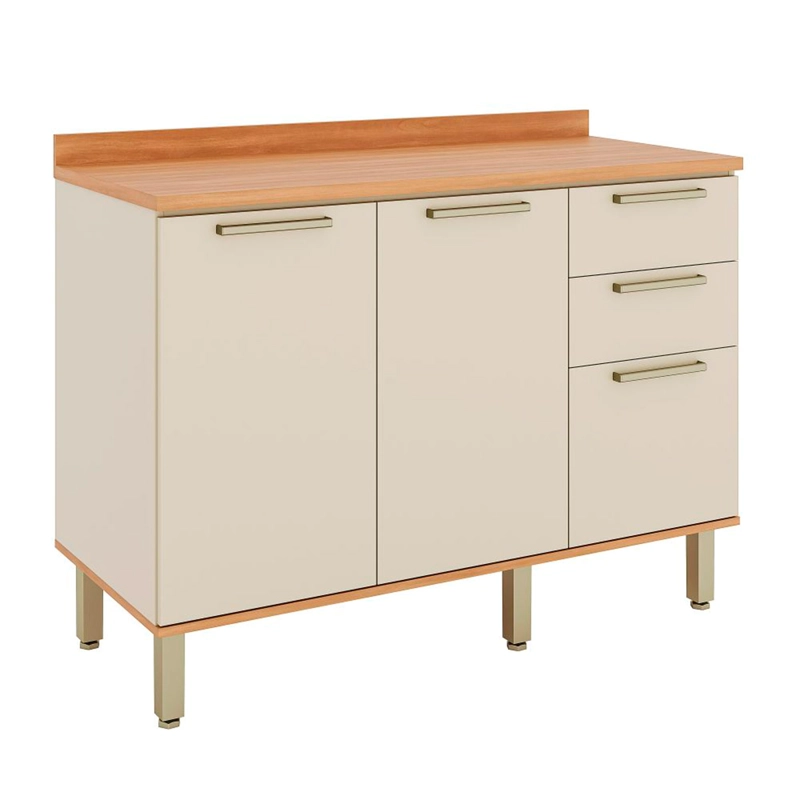 MUEBLE DE COCINA ROCA CASTAÑA 4 MÓDULOS CANELA/ARENA - 7