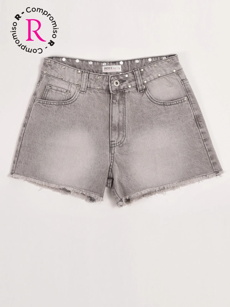 SHORT NIÑA INDEX TEEN ALGODÓN ESTRELLA BOLSILLO - 1