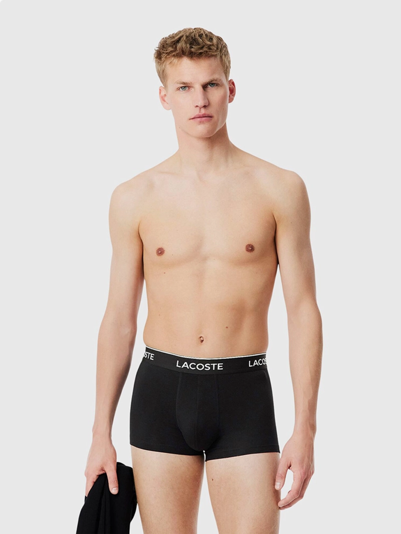 PACK X3 BÓXER HOMBRE LACOSTE ALGODÓN  - 2