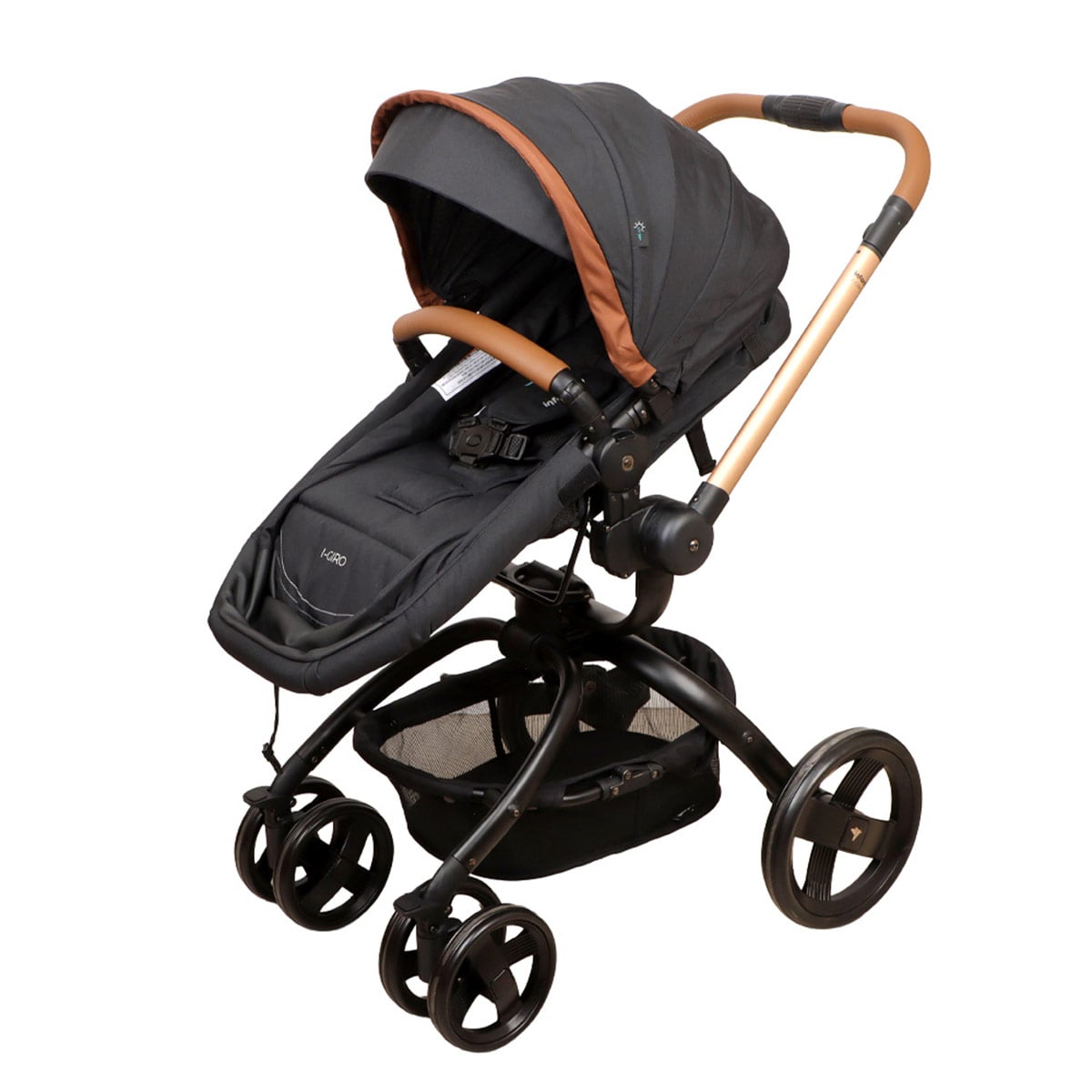 COCHE TRAVEL SYSTEM INFANTI I-GIRO 2G BLACK/GOLD - 2
