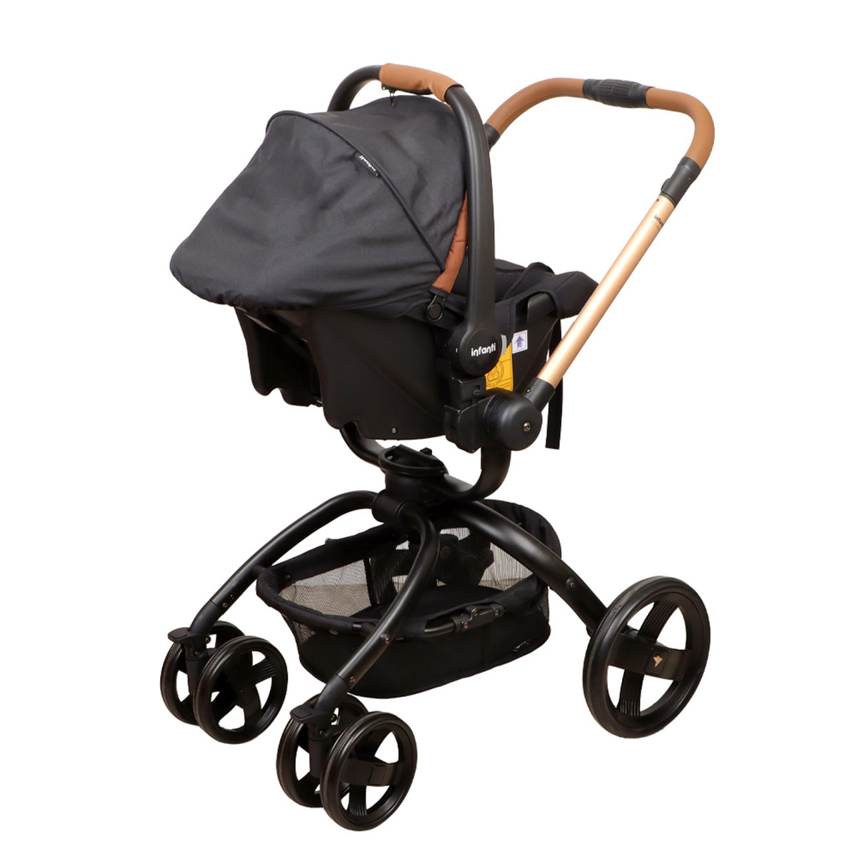 COCHE TRAVEL SYSTEM INFANTI I-GIRO 2G BLACK/GOLD - 6