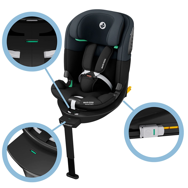 SILLA DE AUTO CONVERTIBLE MAXI-COSI ESMERALD S TONAL BLACK - 6