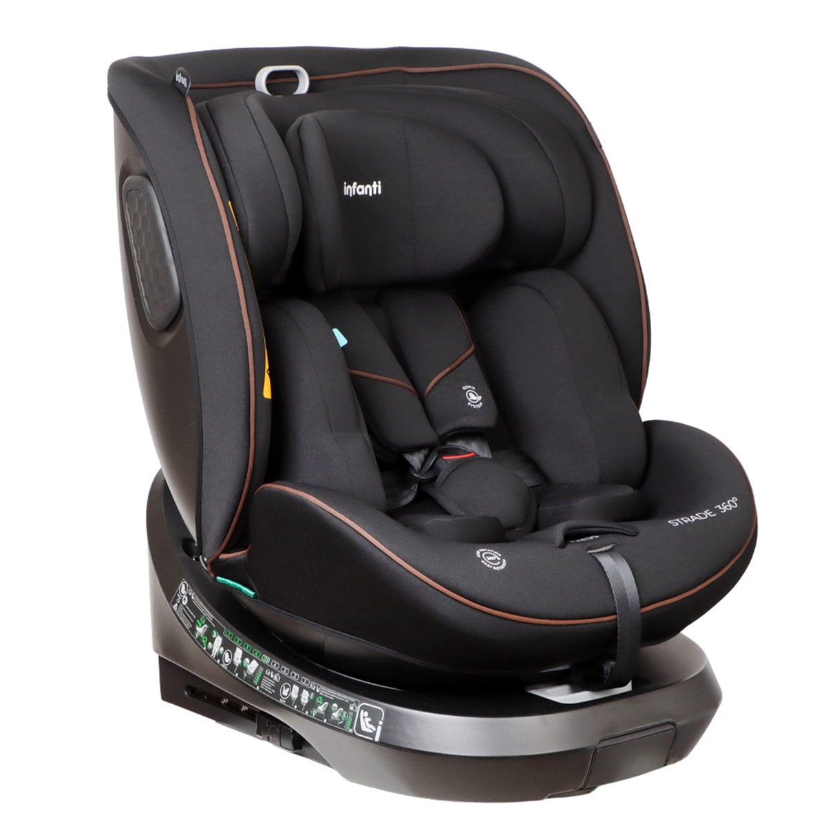 SILLA AUTO CONVERTIBLE INFANTI STRADE 360° BLACK - 1
