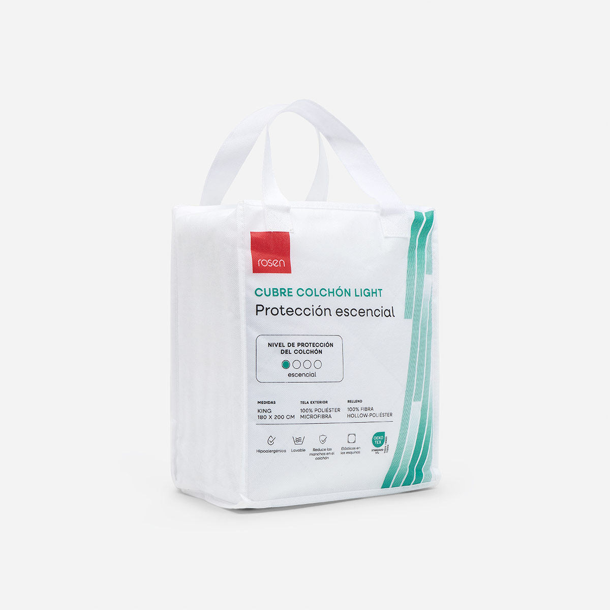 CUBRECOLCHÓN ROSEN NEW LIGHT MICROFIBRA KING - 5