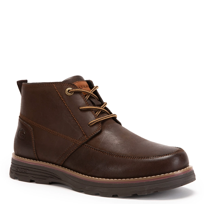 BOTINES HOMBRE GUANTE CAFÉ RODEO CUERO - 2