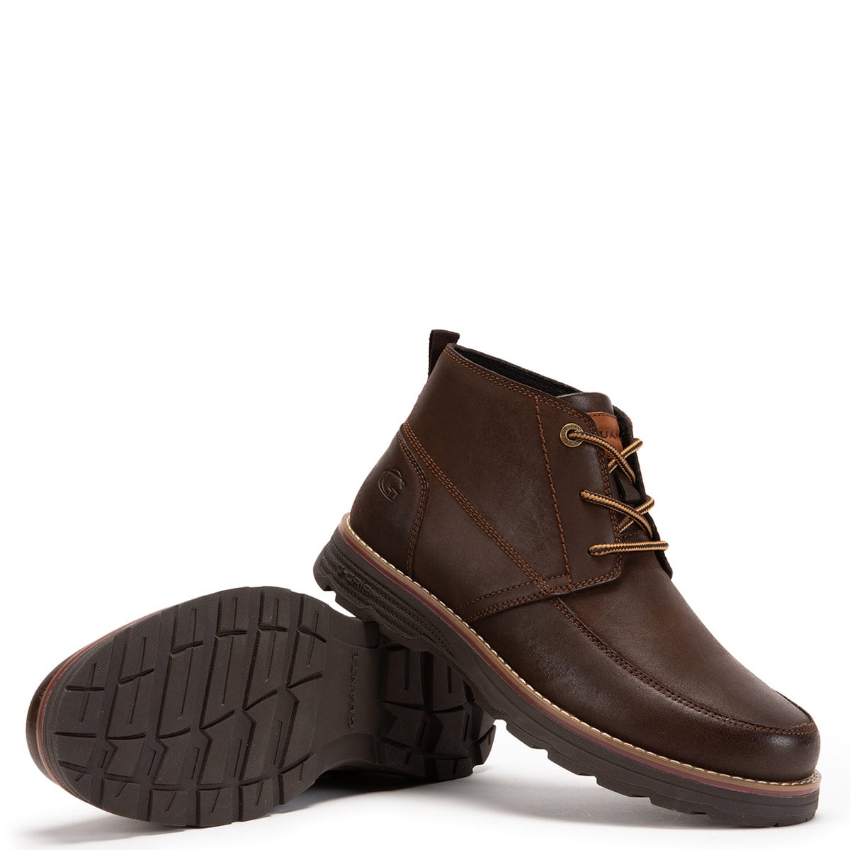 BOTINES HOMBRE GUANTE CAFÉ RODEO CUERO - 4