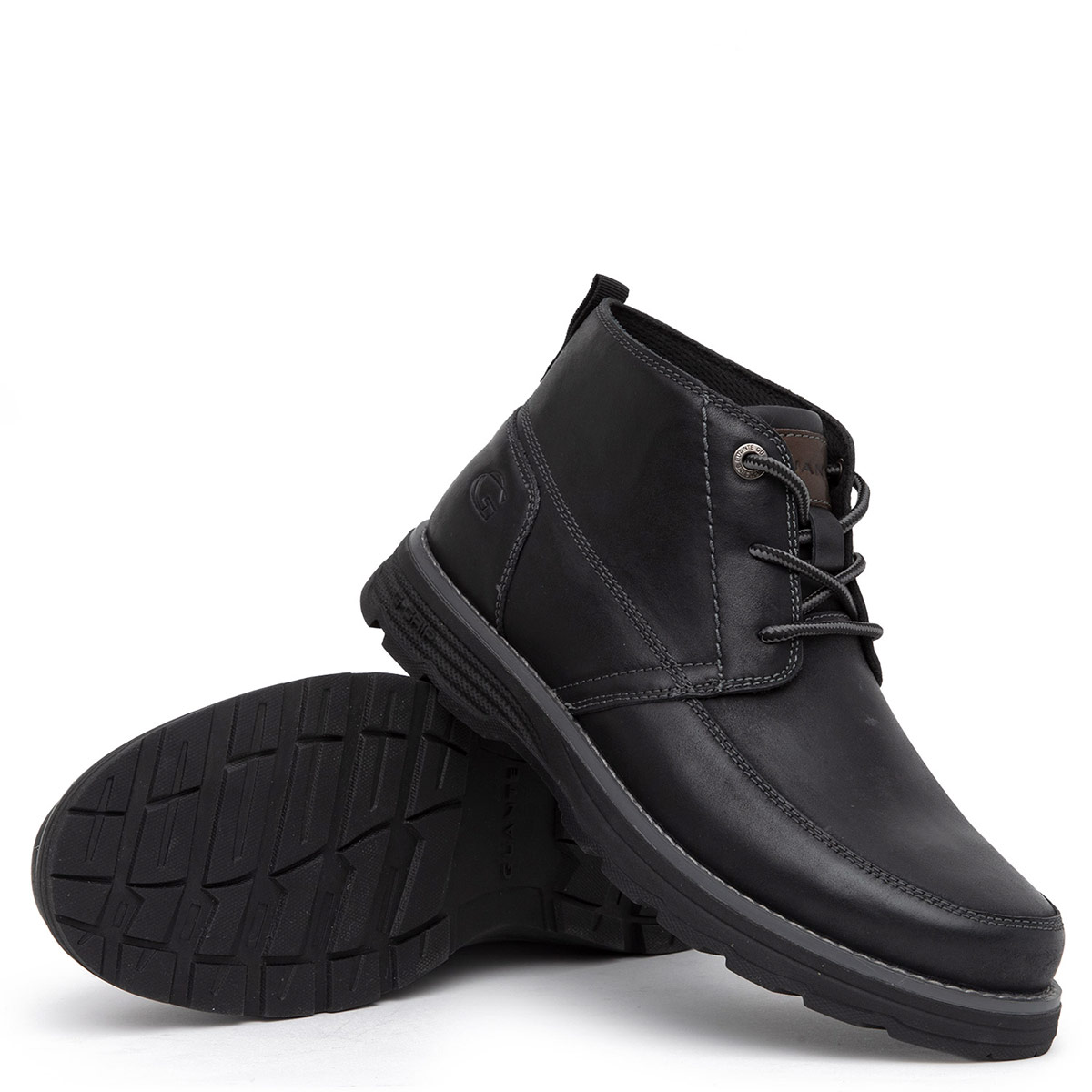 BOTINES HOMBRE GUANTE NEGRO RODEO CUERO - 5
