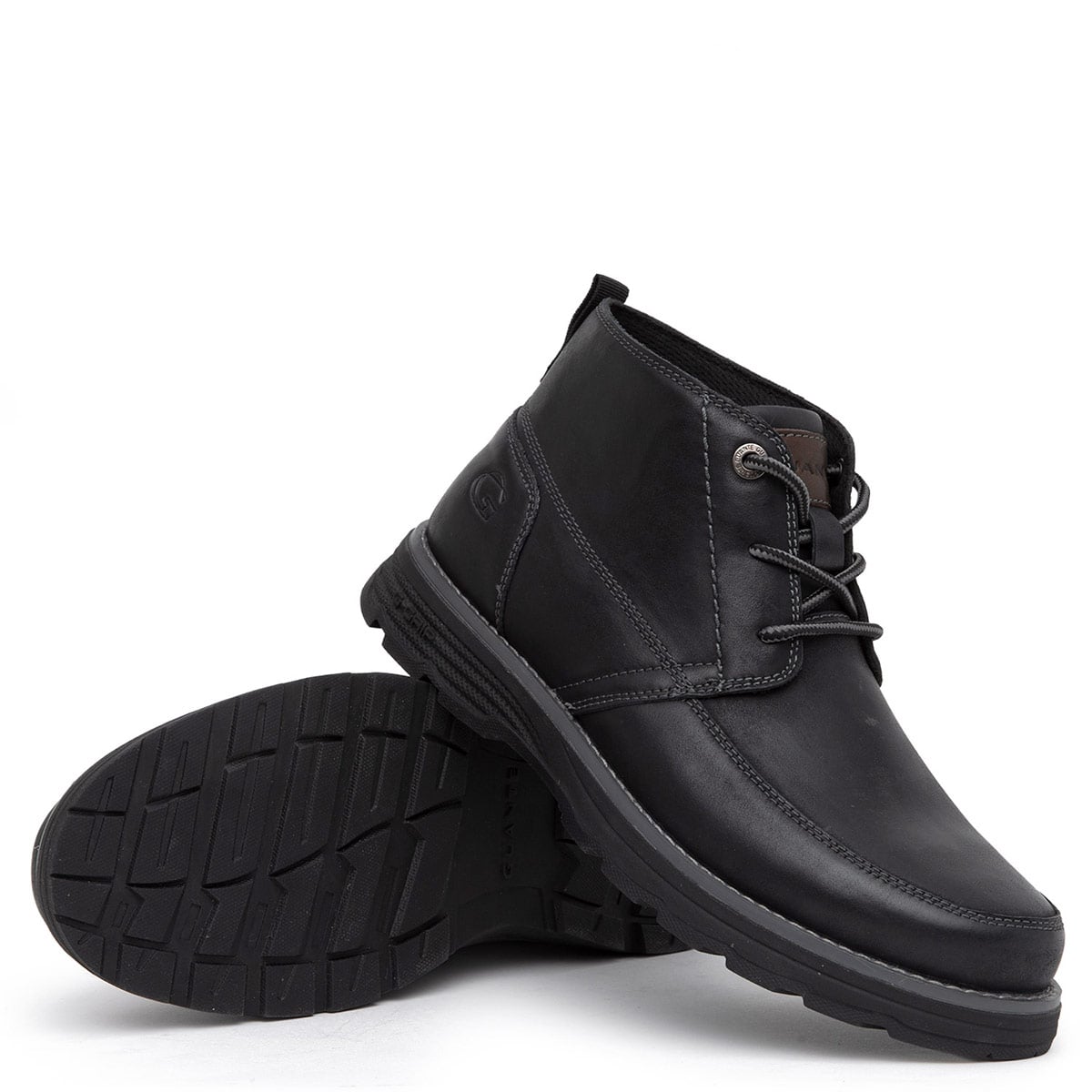 BOTINES HOMBRE GUANTE NEGRO RODEO CUERO - 5