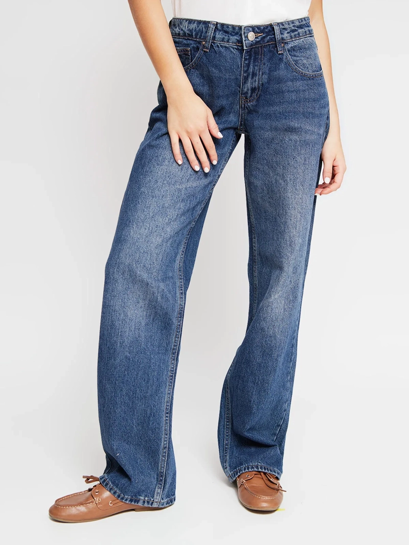 JEANS MUJER INDEX ALGODÓN RECTO TIRO BAJO - 2