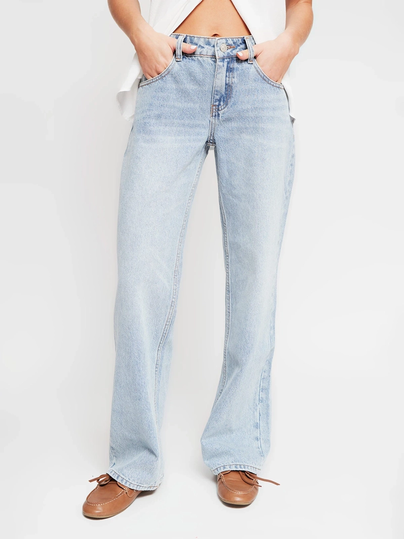 JEANS MUJER INDEX ALGODÓN RECTO TIRO BAJO - 2