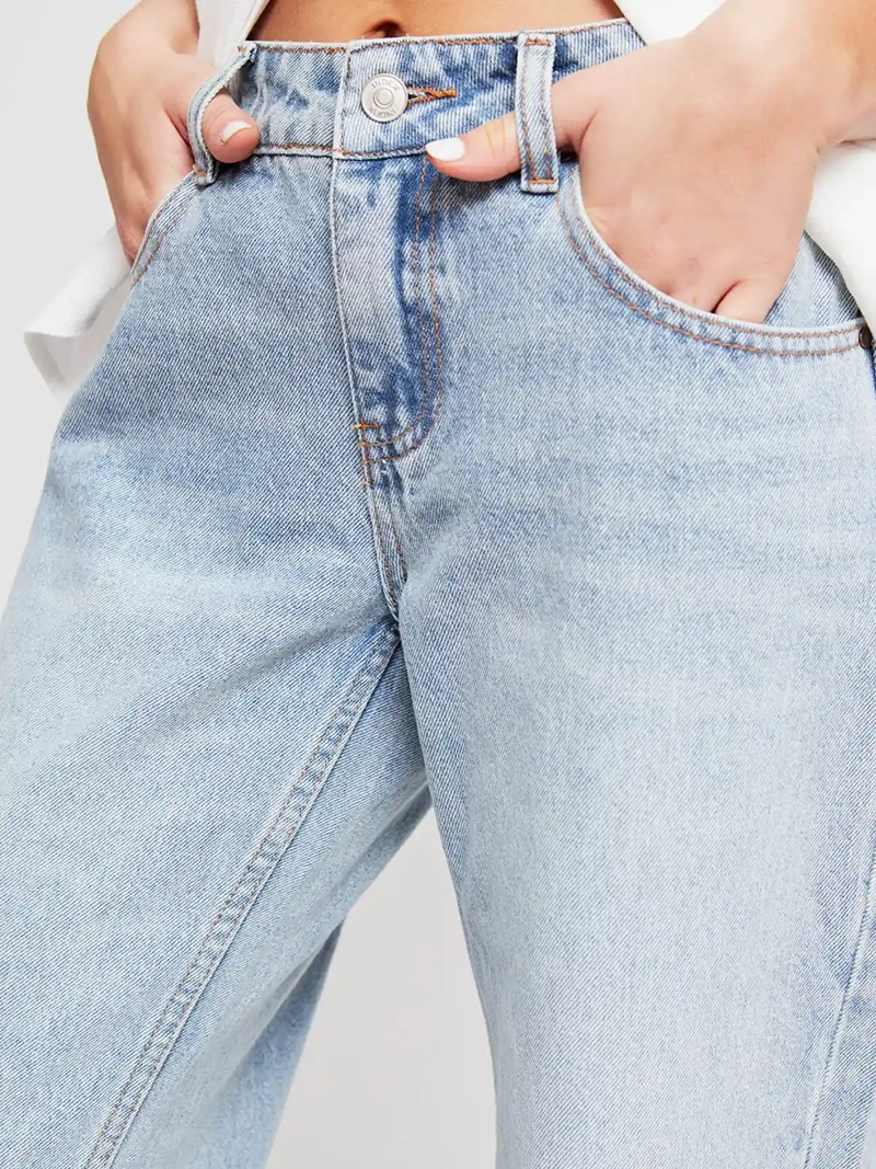 JEANS MUJER INDEX ALGODÓN RECTO TIRO BAJO - 4