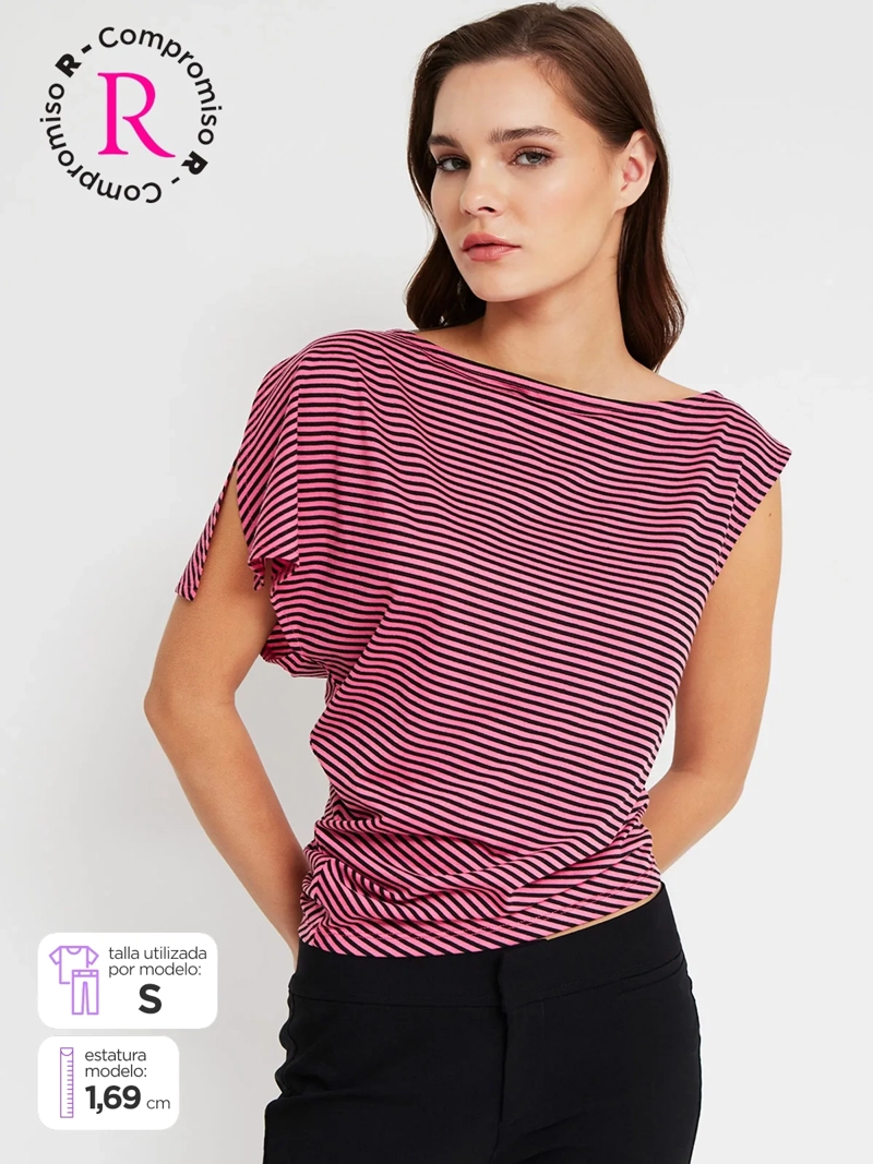POLERA MUJER INDEX ASIMÉTRICA - 1