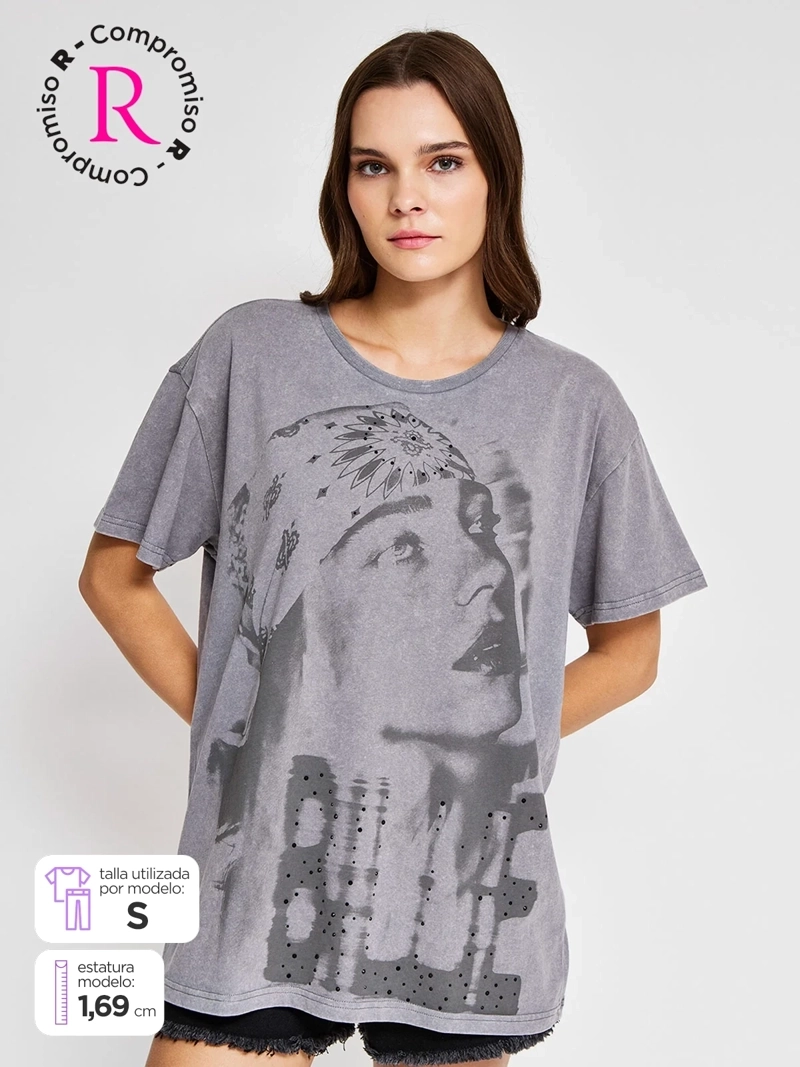 POLERA MUJER BARBADOS ALGODÓN BILLIE EILISH