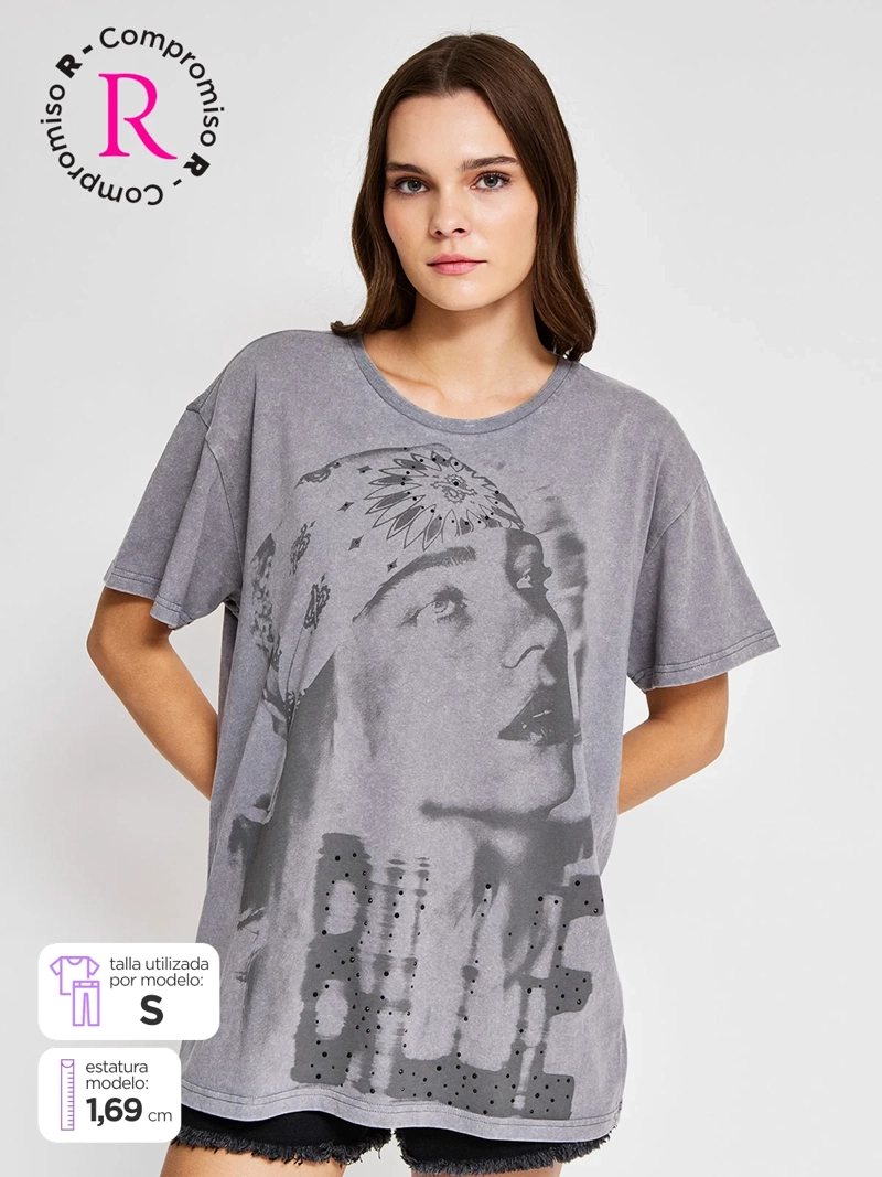 POLERA MUJER BARBADOS ALGODÓN BILLIE EILISH - 1
