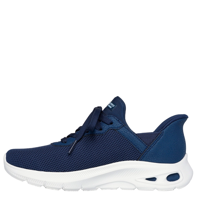 ZAPATILLAS MUJER SKECHERS CASUALES AZUL SLIP-INS BOBS SPORT UNITY - 3